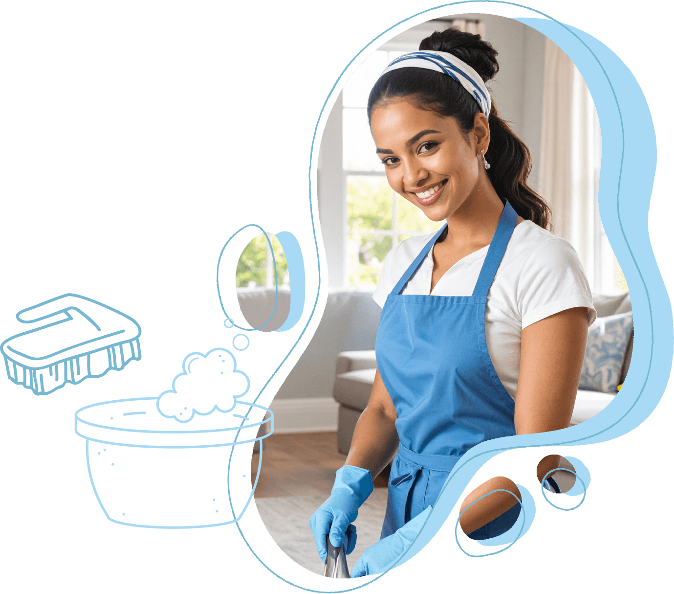 Professional cleaning service team creating a happy, clean living environment in Durham Region