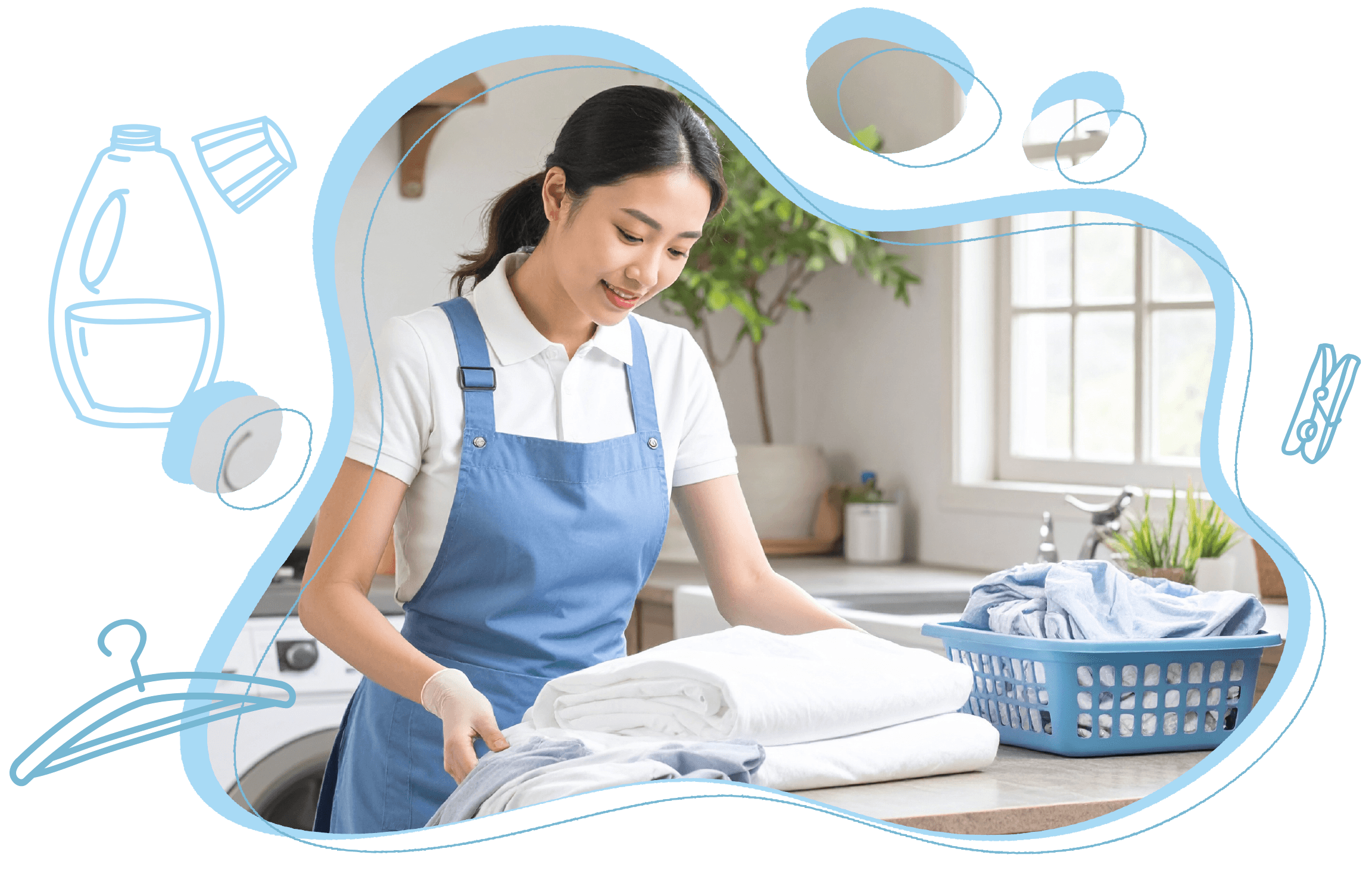 Professional home cleaning process - organized and efficient service approach